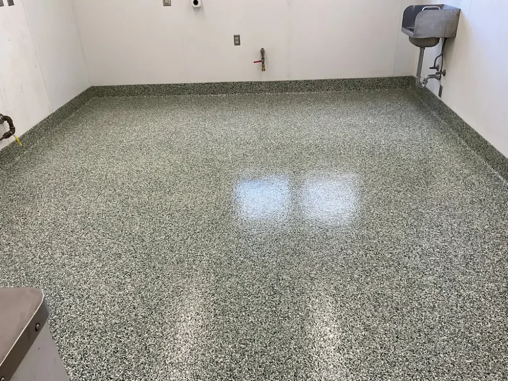 Flake Epoxy Flooring Project — photo 13