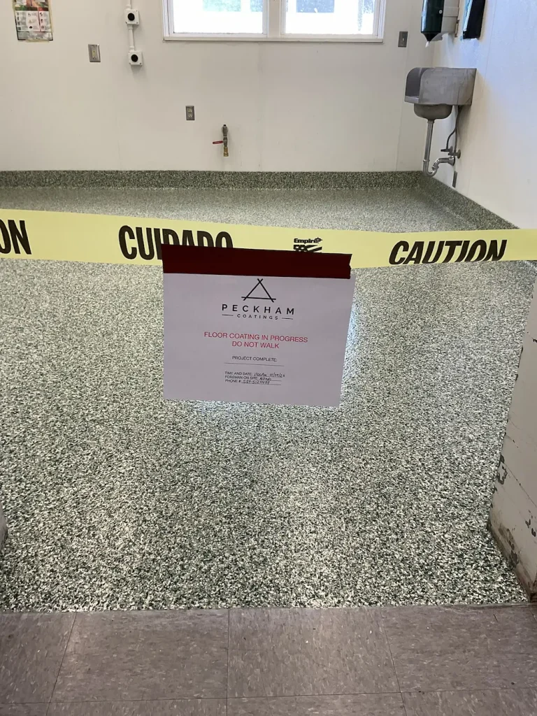 Flake Epoxy Flooring Project — photo 14