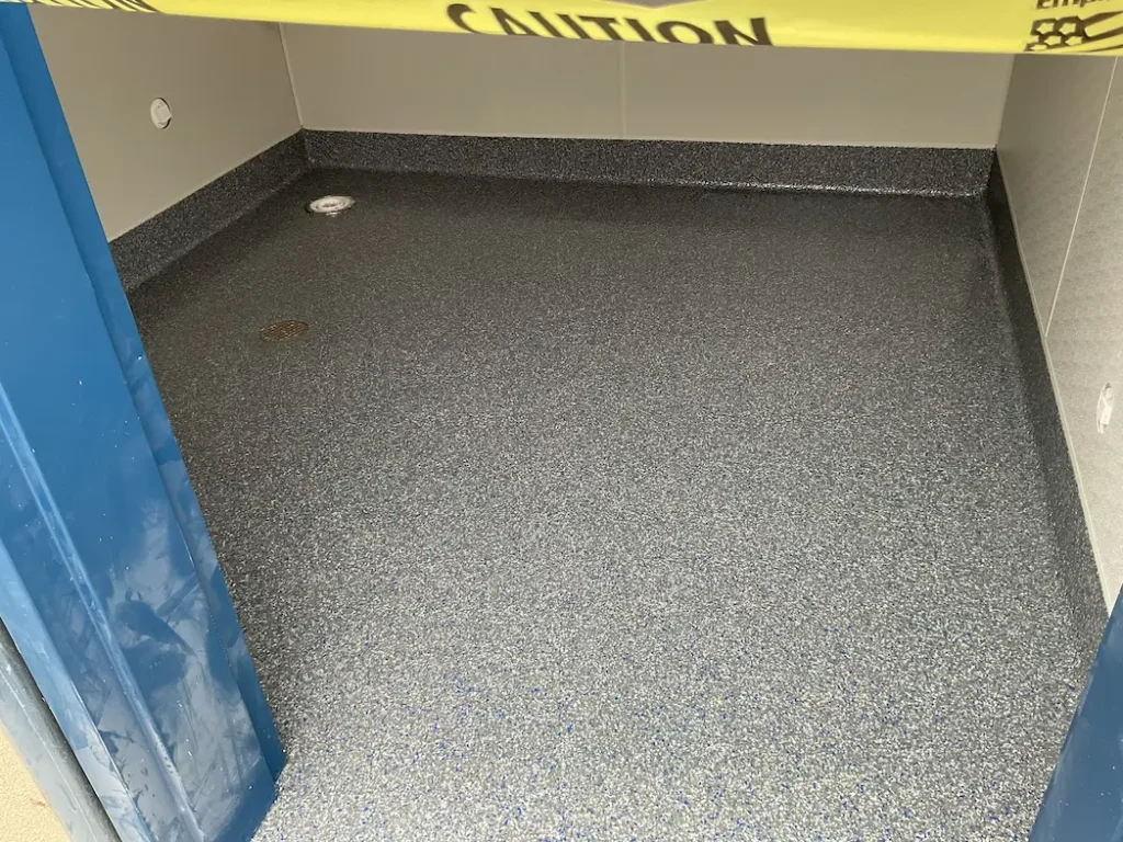 Flake Epoxy Flooring Project — photo 18