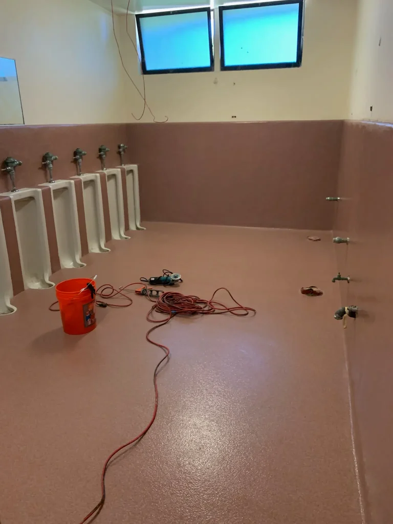 Flake Epoxy Flooring Project — photo 20