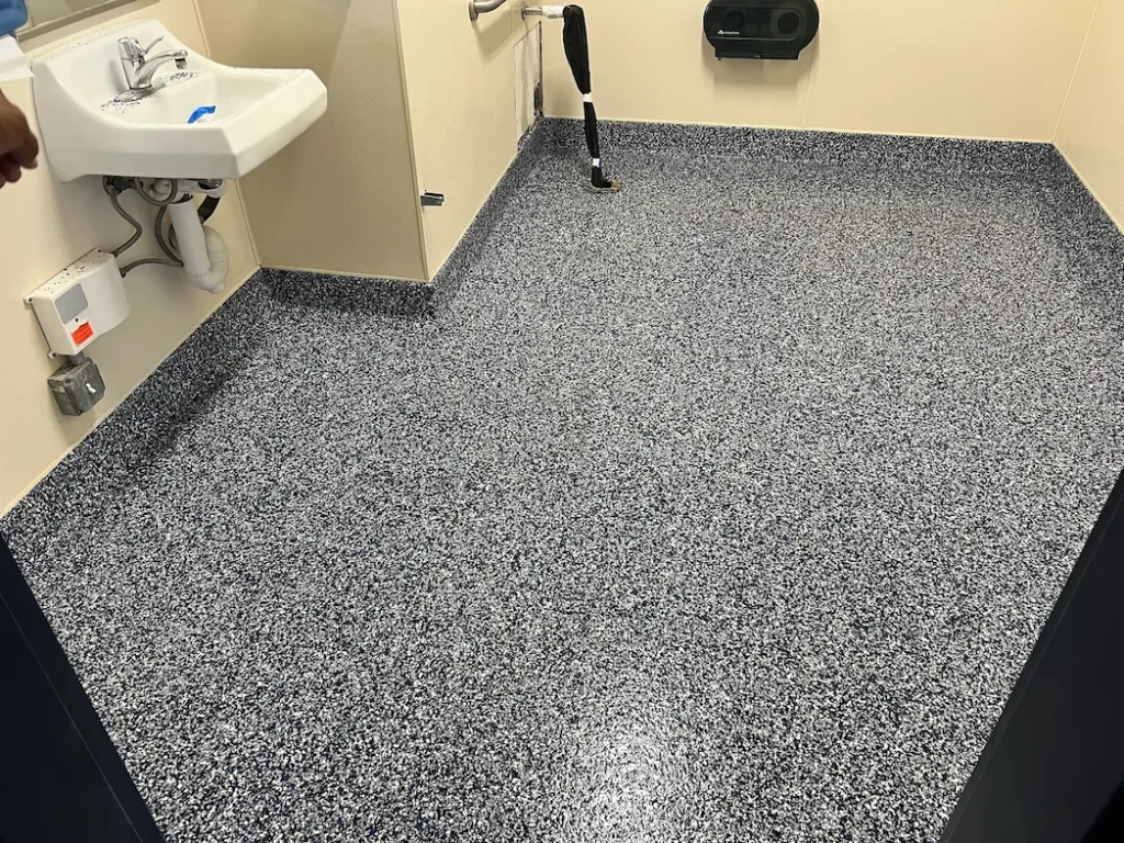 Flake Epoxy Flooring Project — photo 26