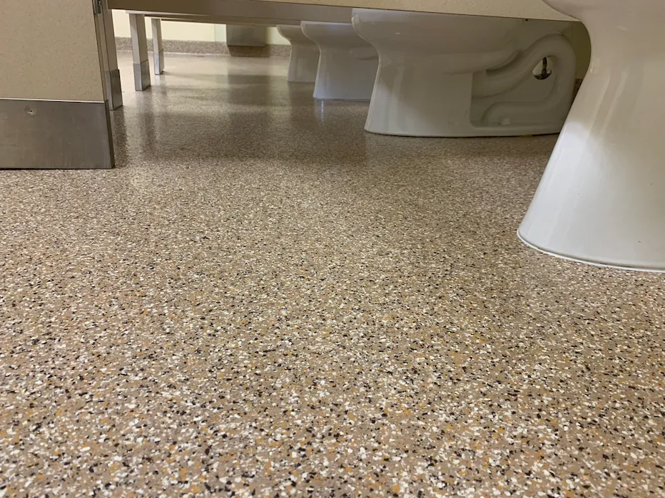 Flake Epoxy Flooring Project — photo 29