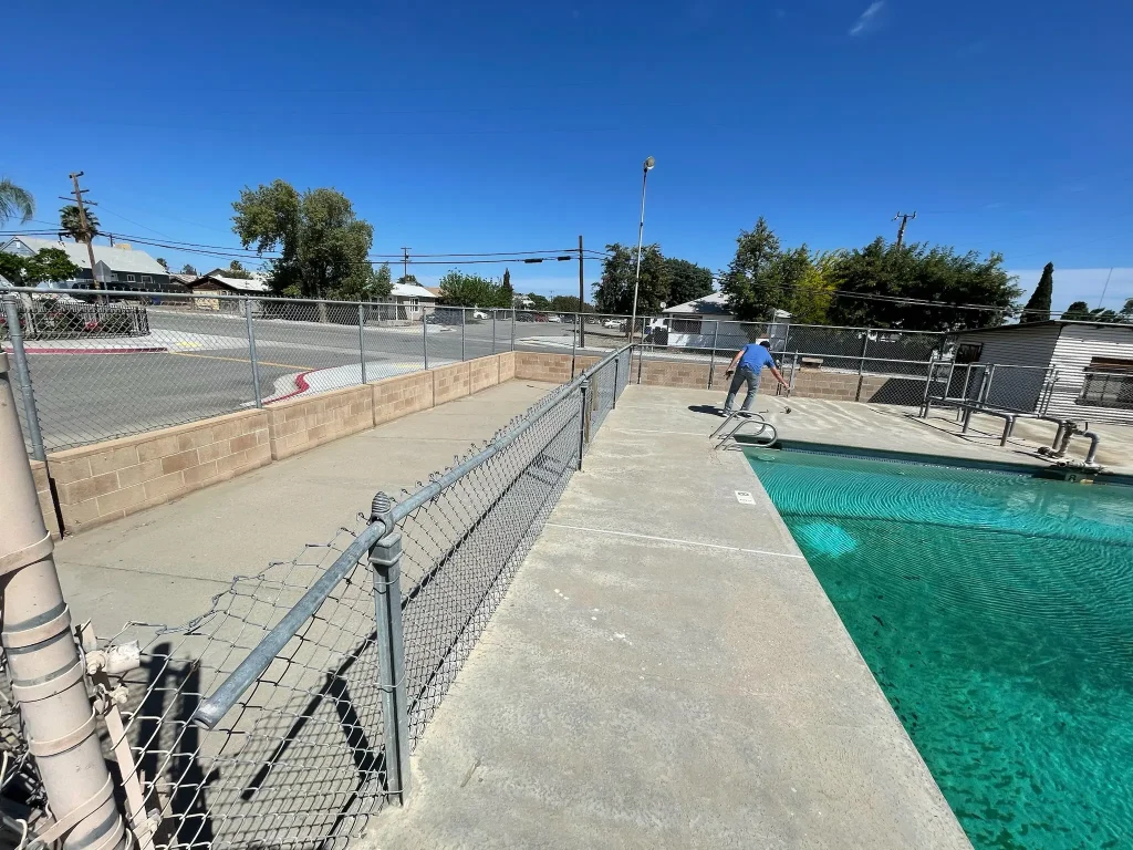 School Swimming Pool Deck Coating — Peckham Coatings