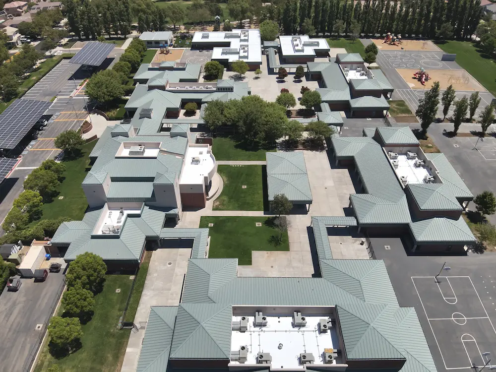 Wicklund Elementary Silicone Roofing — Peckham Coatings
